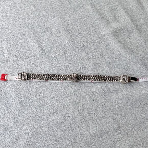 Vintage 1960s Napier Multi Chain Silver Tone Bracelet - Estate Costume Jewelry - Picture 9 of 10